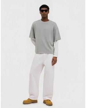 Bershka baggy Jeans - White
