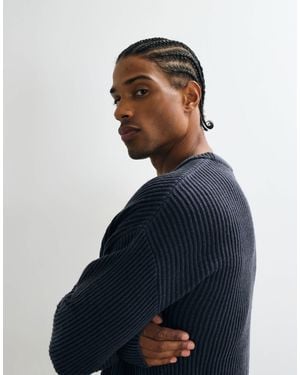 JJ Rebel – strukturierter pullover - Blau