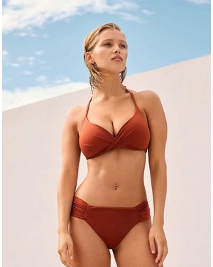Calzedonia Premium Fit Padded Triangle Bikini Top - Blue