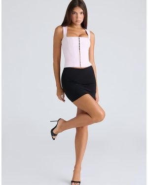 House Of Cb The Balconette Fitted Corset Top - White