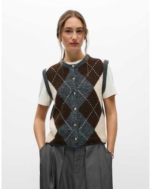 Object Gilet Medio Mélange - Nero