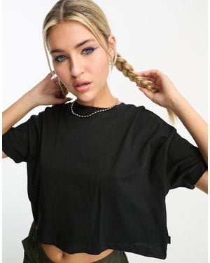 Noisy May Cropped T-shirt - Black