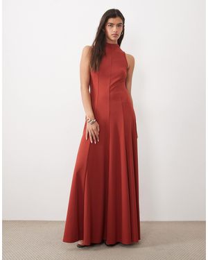 ASOS Hochgeschlossenes maxikleid - Rot