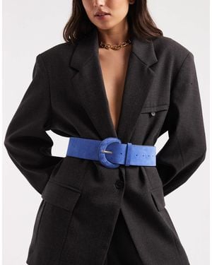 ASOS Waist Belt With Large Buckle - Black