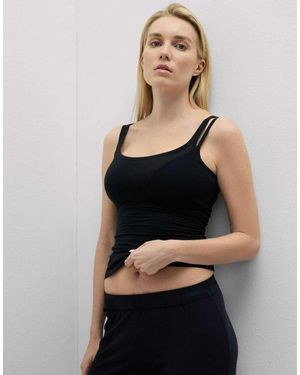 Intimissimi Ultralight Cotton Top - Black