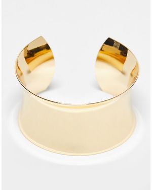 ASOS Pulsera Rígida Dorada Con Diseño Abierto Ancho De - Metálico