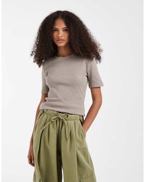 & Other Stories Slim Fit Ribbed T-shirt - Multicolour