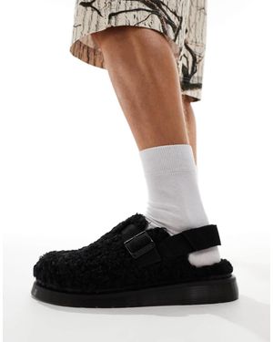 Dr. Martens – jorge ii – teddyfell-mules - Weiß