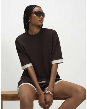 River Island Premium Colour Block T-Shirt - Black