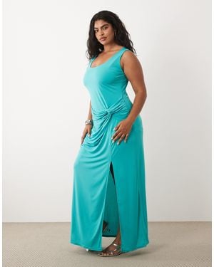 Tfnc Plus – anschmiegsames maxikleid - Blau