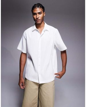 ASOS Ruim T-Shirt Met Textuur - Wit
