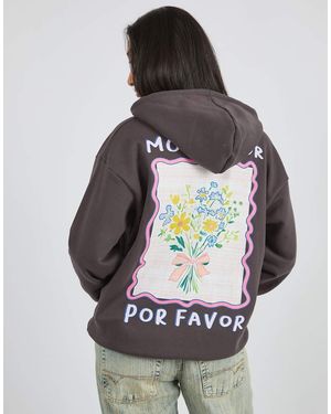 Custard More Amor Por Favour Hoodie - Grey