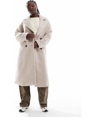 ONLY Borg Formal Coat - White