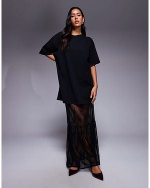 Fashionkilla – t-shirt-kleid - Blau