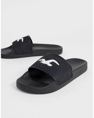 Hollister Icon Logo Sliders - Black