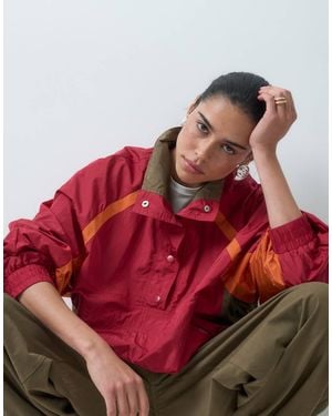 ASOS Trackjack Met Kleurvlakken - Rood