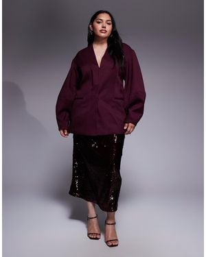 Renee Studio High Waist Sequin Maxi Skirt - Purple