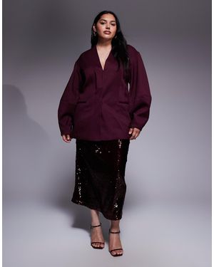 Renee Studio High Waist Sequin Maxi Skirt - Purple