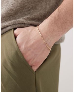 FADED FUTURE – klassisches, schmales kettenarmband - Grau