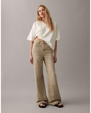 Levi's Ribcage Wide Leg Jeans - Brown
