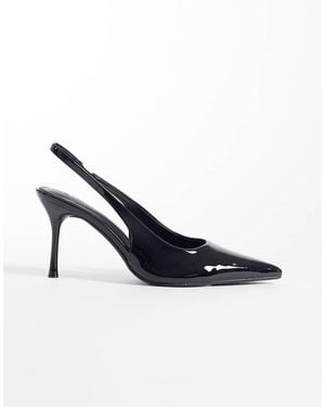 SIMMI Simmi London Lirien Pumps Met Puntige Neus En Slingback - Blauw
