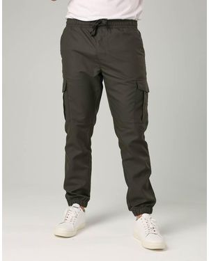 French Connection Nylon Tech Cuffed Cargo Trousers - Grey