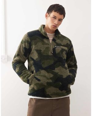 Columbia rugged Ridge High Pile Half Zip Fleece - Green
