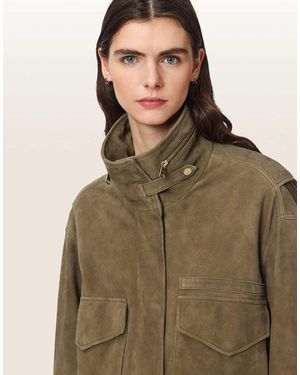 AllSaints Chaqueta De Ante Clay En - Marrón