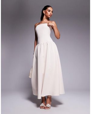 Kaiia Exklusiv – trägerloses maxikleid - Grau