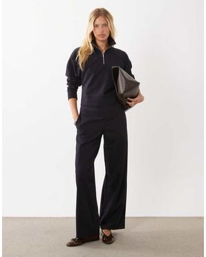 Mango Arka Knitted Trouser Co-Ord - Black
