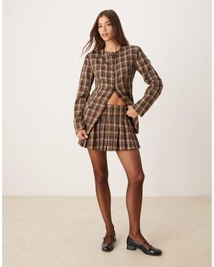 Glamorous Low Rise Mini Skirt - Natural