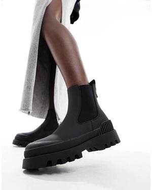 ONLY Botas Negras Con Plataforma Gruesa Y Acabado Resistente Al Gua De - Negro