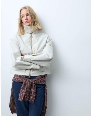 Barbour Gabriette veste zippée résistante à la pluie en cassé - Bleu