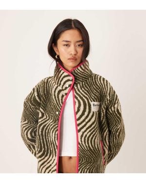 Barbour X Asos Exclusive Animal Print Fleece - Green