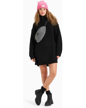 Roxy – home again – langärmliges pulloverkleid - Schwarz