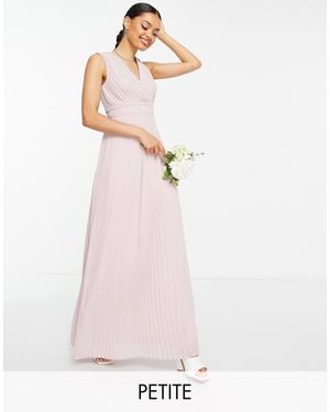 TFNC London – bridesmaid – plissiertes maxikleid - Weiß