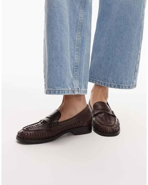 Bronx Zur-ii Woven Detail Loafers - Blue