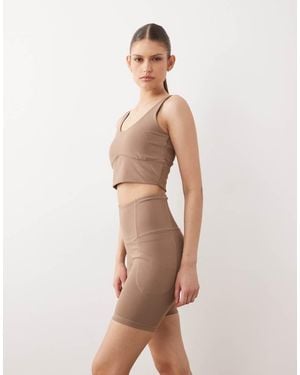 Dare 2b High Waisted Refresh Shorts - Natural