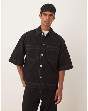 ASOS Co-Ord Denim Shirt - Black