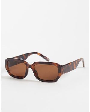 Gina Tricot Rectangular Sunglasses - Brown