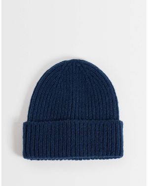 ASOS Beanie aus gebürstetem strick - Blau