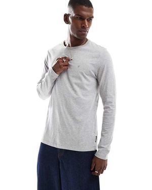 French Connection French Connection Crew Neck Long Sleeve T-shirt - Grey