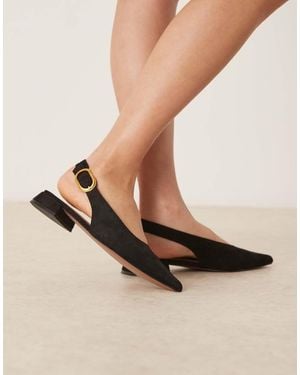 ASOS Leonora Slingback Ballets - Natural