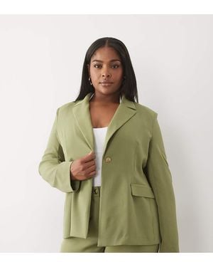 ASOS Curve Getailleerde Blazer - Groen
