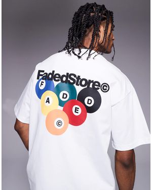 Faded Store – t-shirt - Weiß