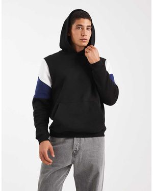 ASOS Hoodie With Cut & Sew - Black