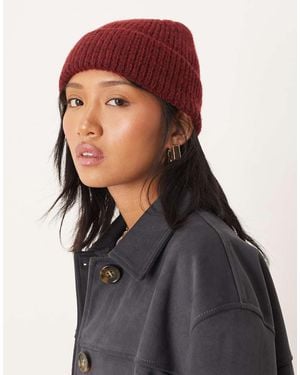 ASOS Fisherman Rib Beanie - Black