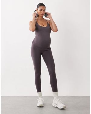 4505 Maternity Icon Soft Touch High Waist Yoga Legging - Blue