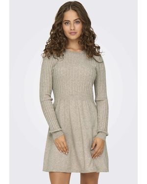 ONLY – strickkleid - Natur
