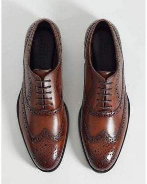 ASOS Lace Up Brogue Shoe - Brown